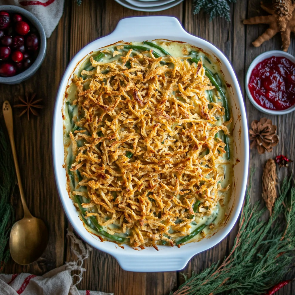 campbell soup green bean casserole made at home