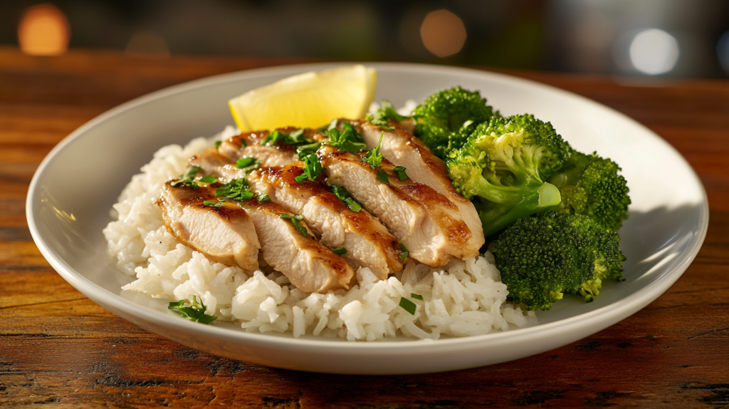 chicken rice broccoli 