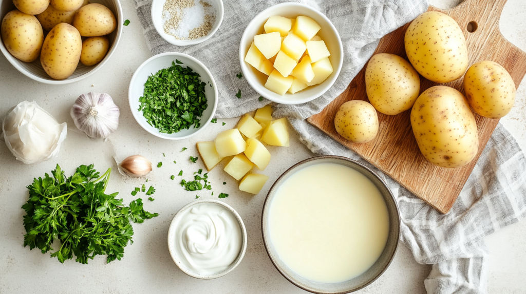 Creamy 4 Ingredient Potato Soup