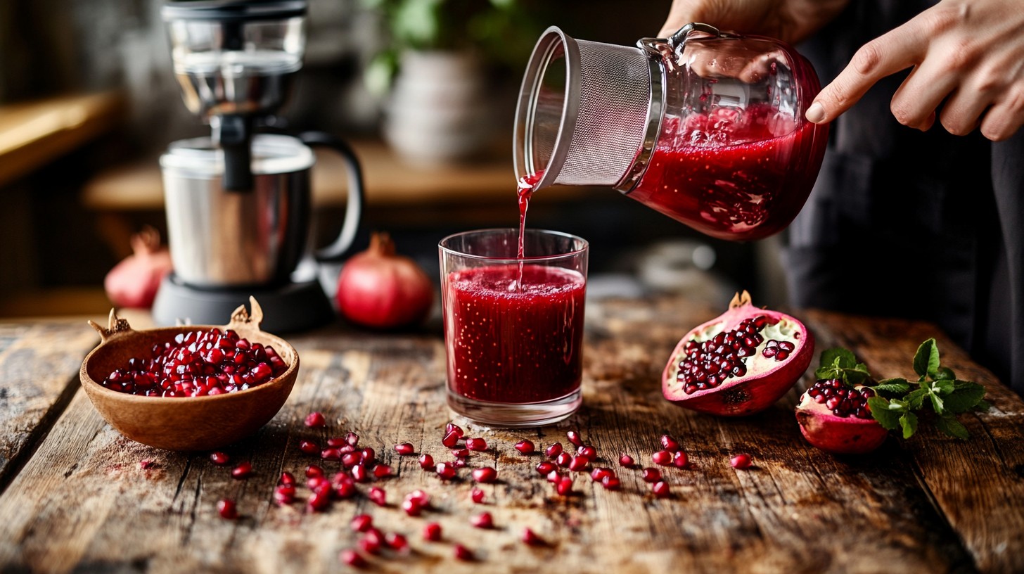 Pomegranate juice recipe