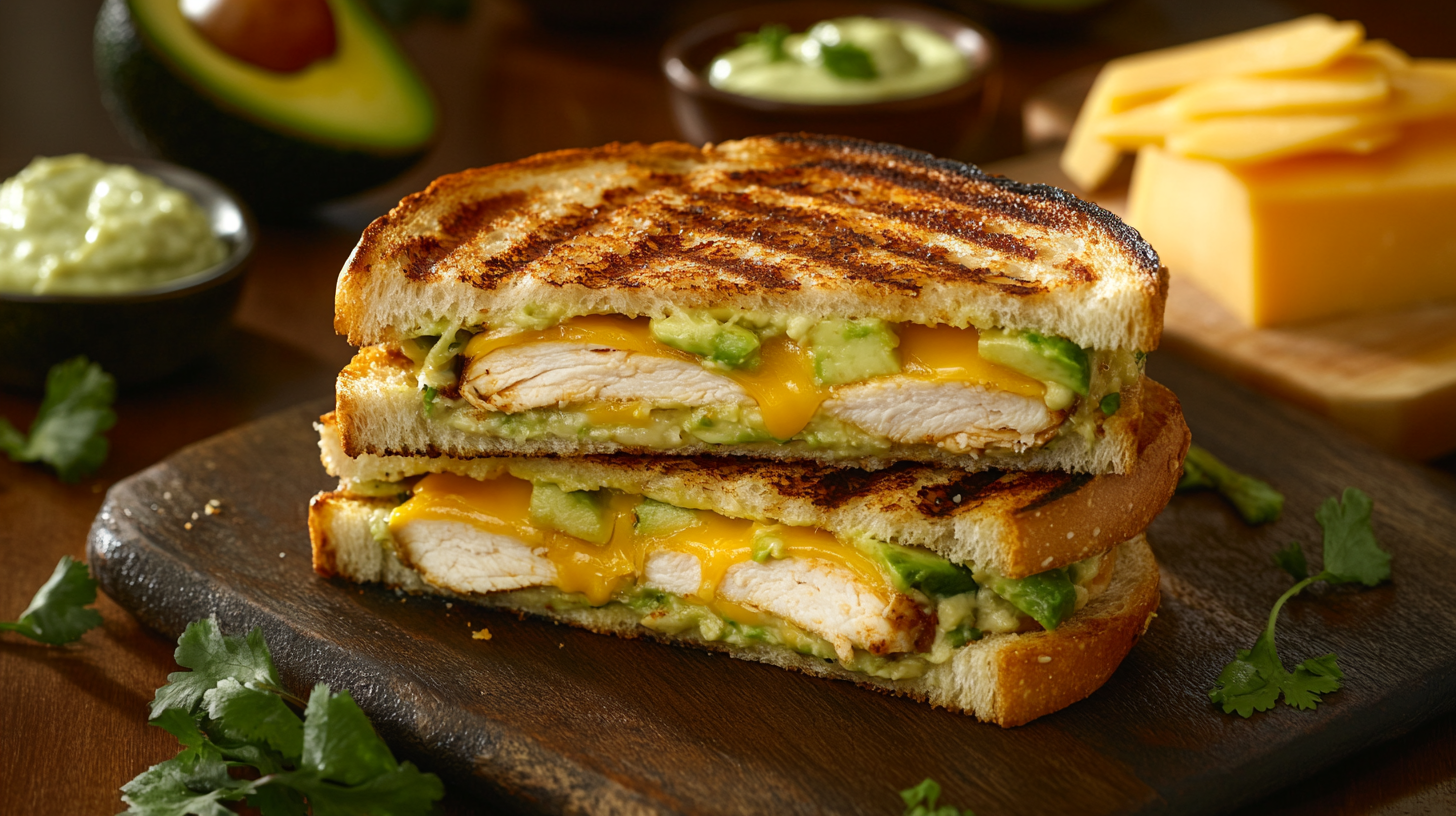 Chicken Avocado Melt Sandwich