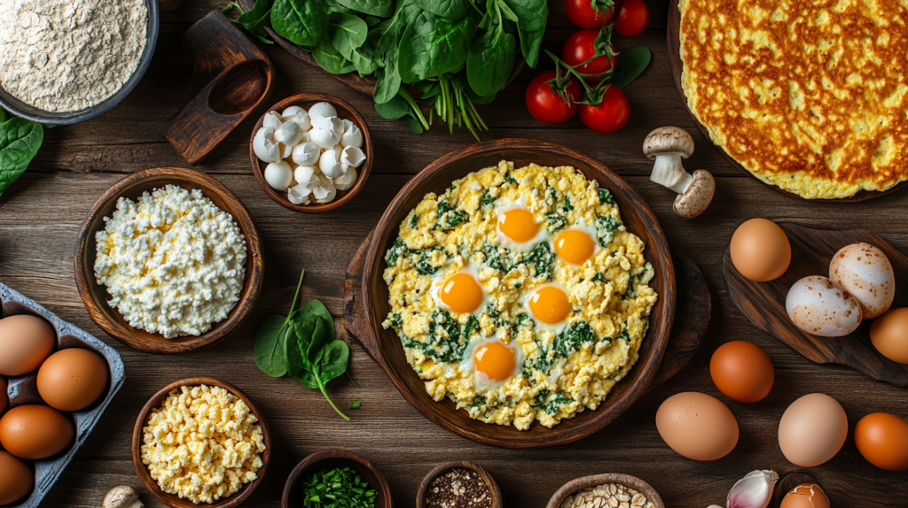 Cottage cheese and egg recipes