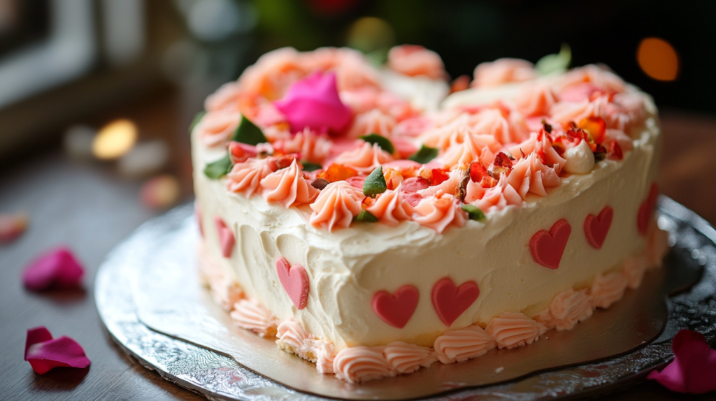 Heart shaped cake