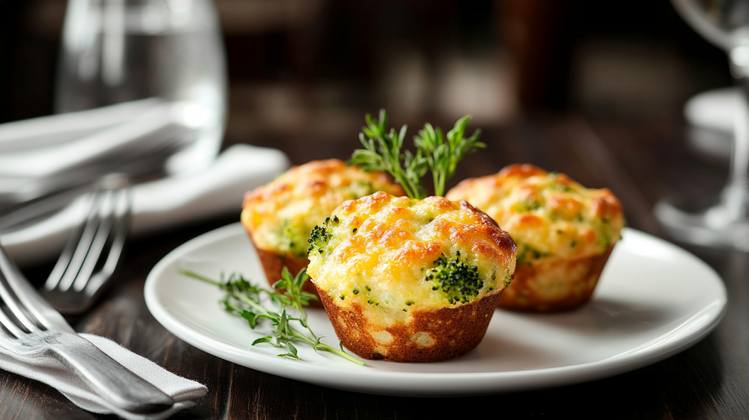 Keto Broccoli Cheese Muffins