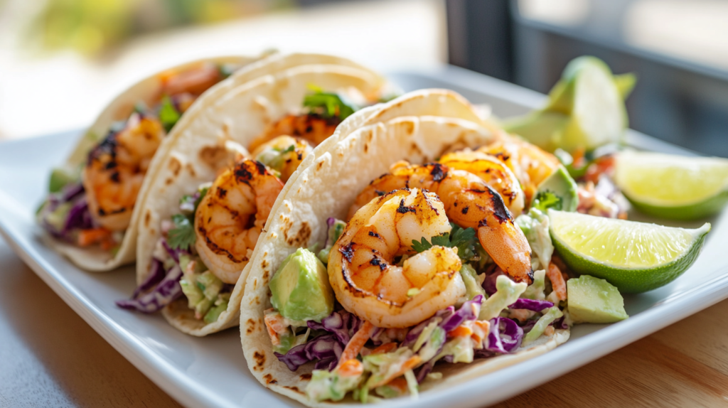 Shrimp Tacos with Coleslaw recipe