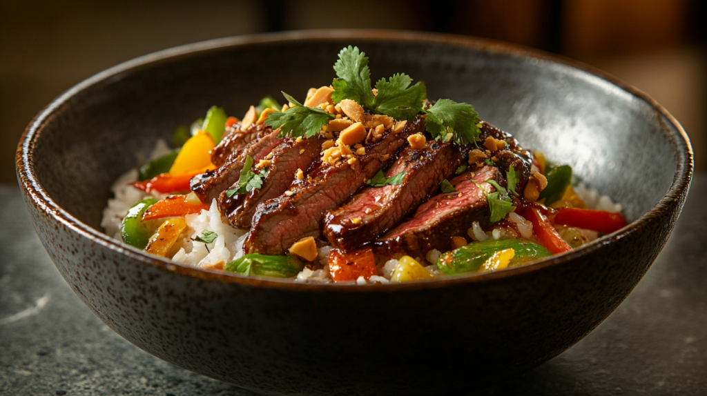 Thai Sweet Chilli Beef Bowls