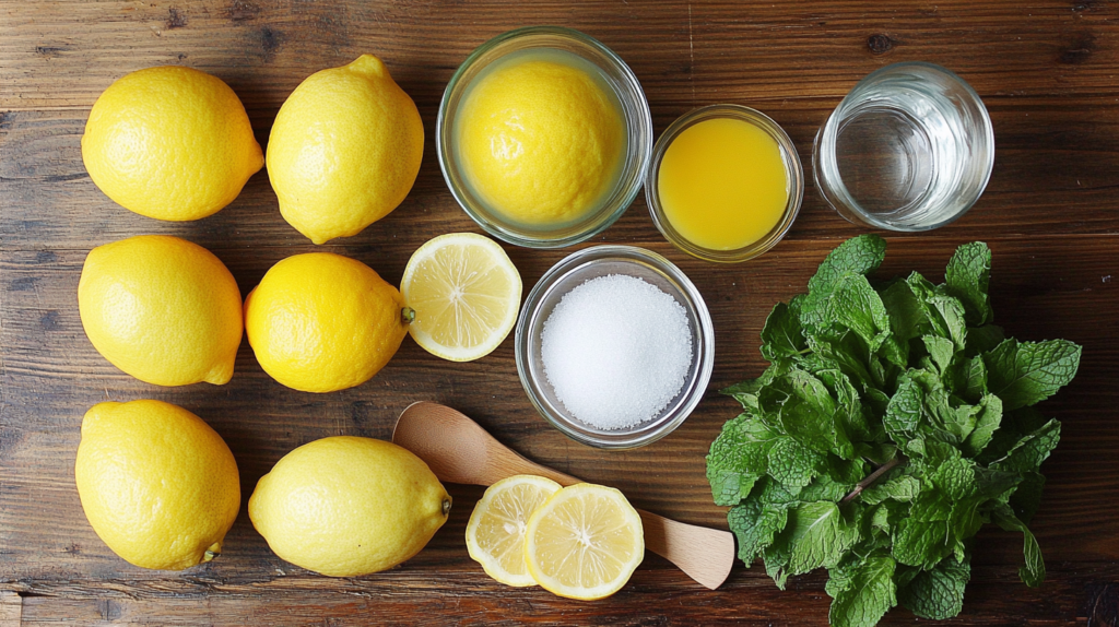 sugar free lemon sorbet ingredients