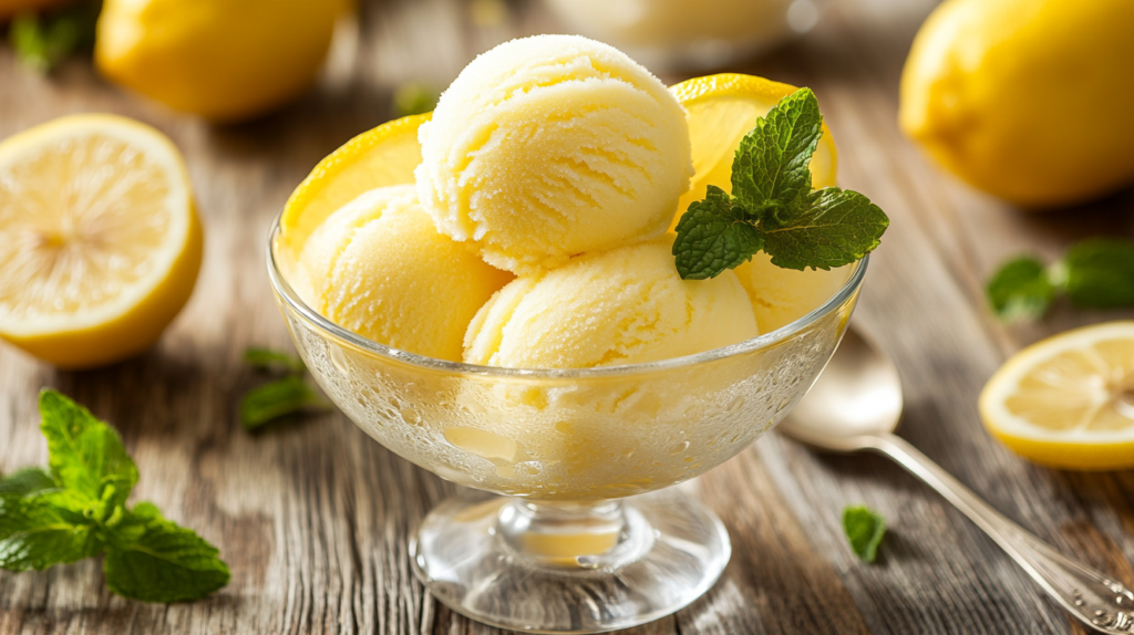 sugar free lemon sorbet recipe