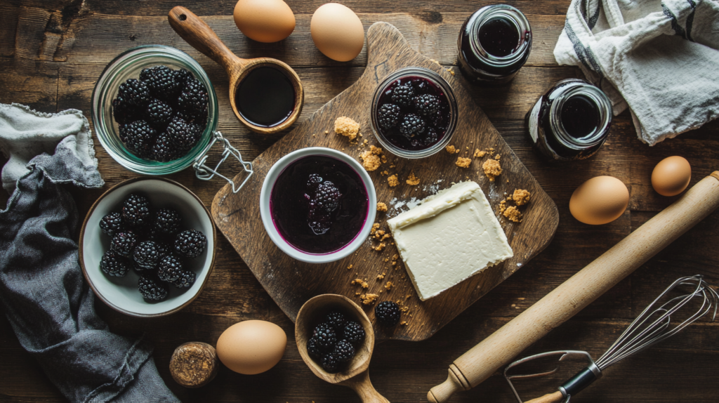 Blackberry cheesecake recipe ingredients