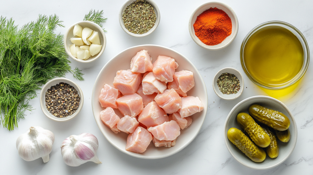 Dill Pickle Chicken Skewers recipe