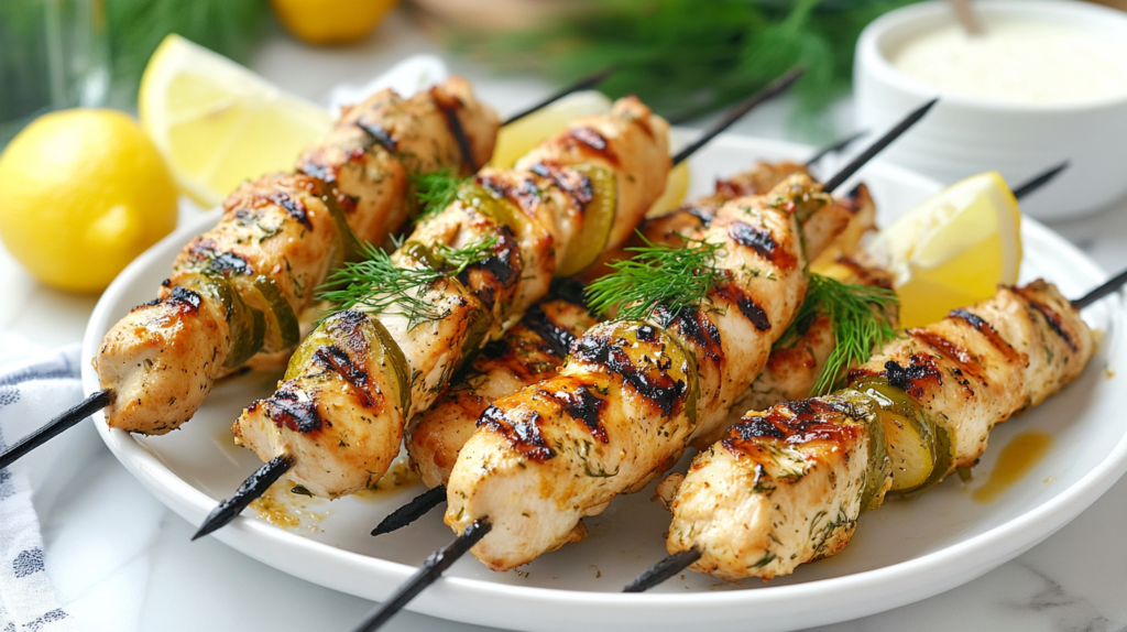 Dill Pickle Chicken Skewer