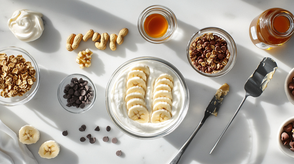 Peanut Butter Banana Yogurt Bark recipe